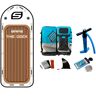 Safe Waterman The Dock 8 Persons 18´4´´ Inflatable Paddle Surf Set Blanco 558.8 cm / 220 cm
