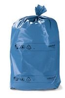 ratioform Bolsa de basura Premium, azul, 700 x 1100 mm, ecológica LDPE, 120 l, 60 µ