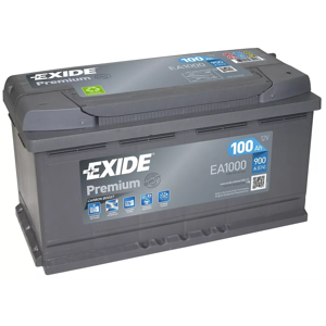 EXIDE Batería de Coche/Vehículo Exide Premium EA1000. 12V - 100Ah/900A (EN) 353x175x190mm