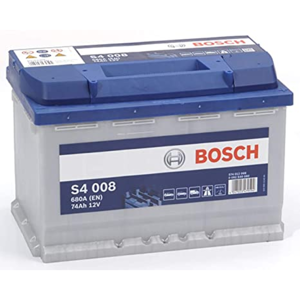BOSCH Batería de Coche/Vehículo Bosch S4 S4008. 12V - 74Ah/680A (EN) 278x175x190mm