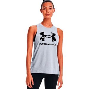 Under Armour - Top UA Live Sportstyle Graphic Mujer, Mujer, Mod Gray Light Heather-Black, XL