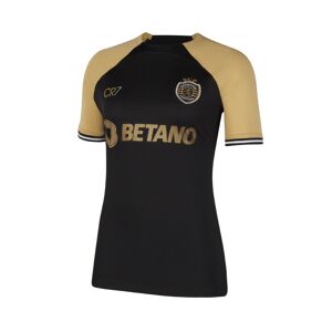 Nike - Camiseta Sporting Club Portugal Tercera Equipación 2023-2024 Mujer, Mujer, Black-Gold, XS