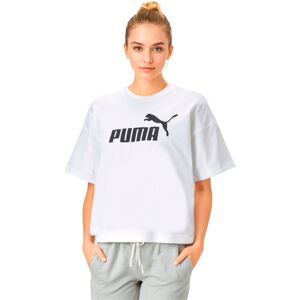 Puma - Camiseta Essentials Cropped Logo Mujer, Mujer, White, S