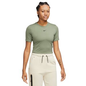 Nike - Camiseta Essentials Mujer, Mujer, Oil Green-Black, L