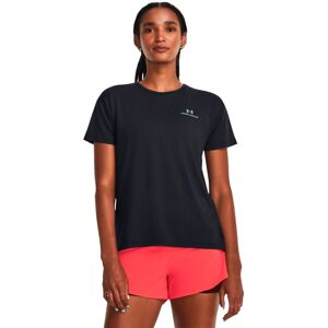 Under Armour - Camiseta Rush Energy Mujer, Mujer, Black-Pitch Grey, L