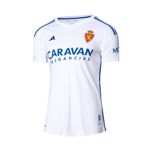 Adidas - Camiseta Real Zaragoza Primera Equipación 2023-2024 Mujer, Mujer, White-Blue, S