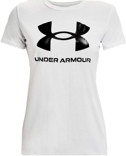 Under Armour - Camiseta UA Sportstyle Logo Mujer, Mujer, White-Black, L