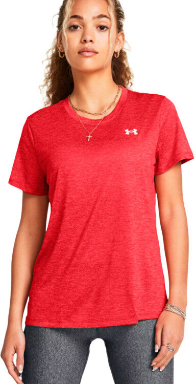 Under Armour - Camiseta Tech Twist Mujer, Mujer, Red Solstice, M