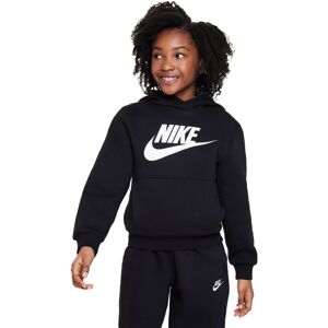 Nike - Sudadera Sportswear Club Fleece HBR Niño, Unisex, Black-White, XL Nike - Sudadera Sportswear Club Fleece HBR Niño, Unisex, Black-White, XL