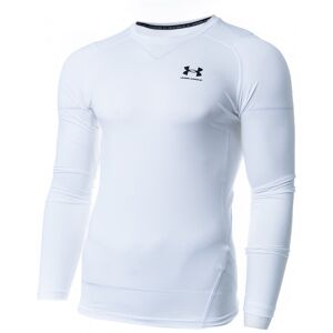 Under Armour - Camiseta HeatGear Compression LS, Hombre, White-Black, L