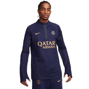 Nike - Sudadera Paris Saint-Germain FC Training 2023-2024, Unisex, Blackened Blue-Blackened Blue-Gold Suede, S