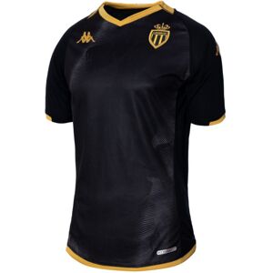 Kappa - Camiseta AS Monaco Segunda Equipación 2023-2024, Unisex, Black-Green Fluo, M