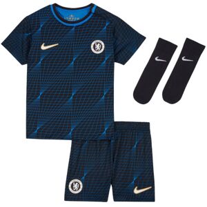 Nike - Conjunto Chelsea FC Segunda Equipación 2023-2024 Bebé, Unisex, Soar-Club Gold-White, 18-24 meses