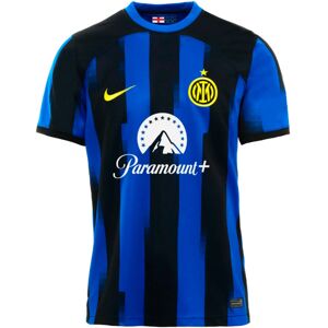 Nike - Camiseta Inter Milan Primera Equipación Authentic 2023-2024, Unisex, Lyon Blue-Black-Vibrant Yellow, S