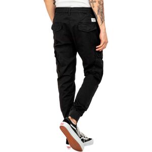 Reell - Pantalón largo Reflex Rib Cargo, Hombre, Black, L