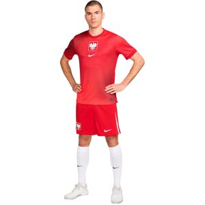 Nike - Pantalón corto Polonia Primera Equipación Eurocopa 2024, Unisex, Sport Red-White-White No Sponsor, L