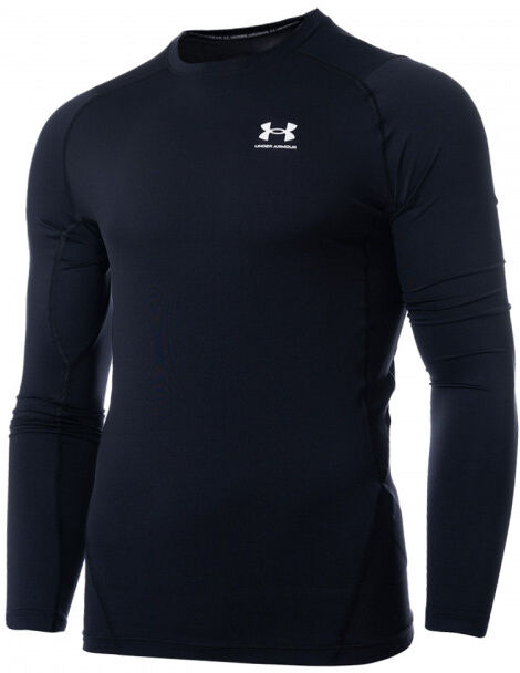 Under Armour - Camiseta HeatGear Compression LS, Hombre, Black-White, M