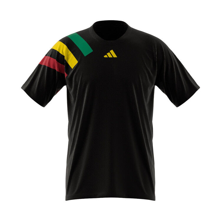 Adidas - Camiseta Fortore 23, Hombre, Black-Team Green-Team Yellow-Team Colleg Red, XL