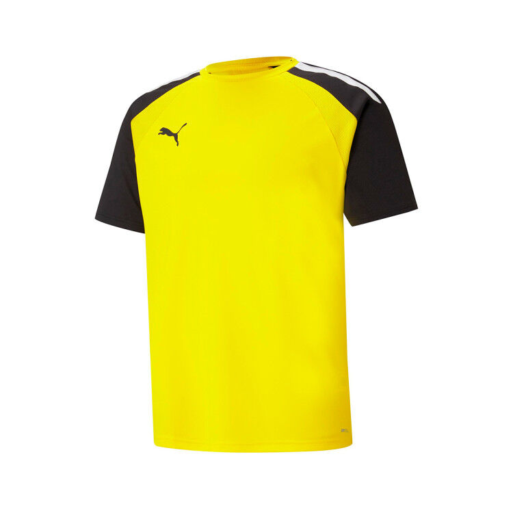 Puma - Camiseta teamPACER m/c, Hombre, Cyber Yellow-Black-White, 2XL