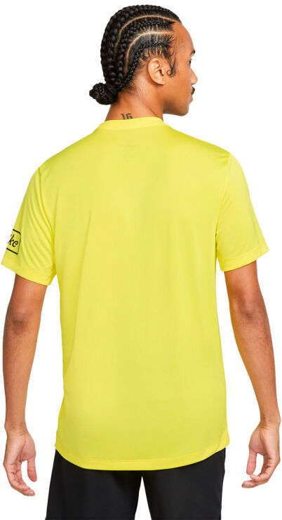 Nike - Camiseta Dri-Fit Body Shop, Hombre, Yellow Strike, 2XL