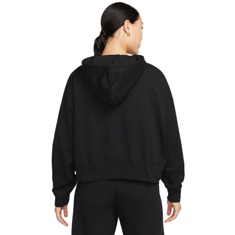 Nike - Sudadera Sportswear Jersey Oversized Hoodie Mujer, Mujer, Black-White, L