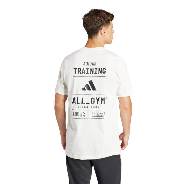 Adidas - Camiseta Graphic Train, Hombre, Chalk White, XL
