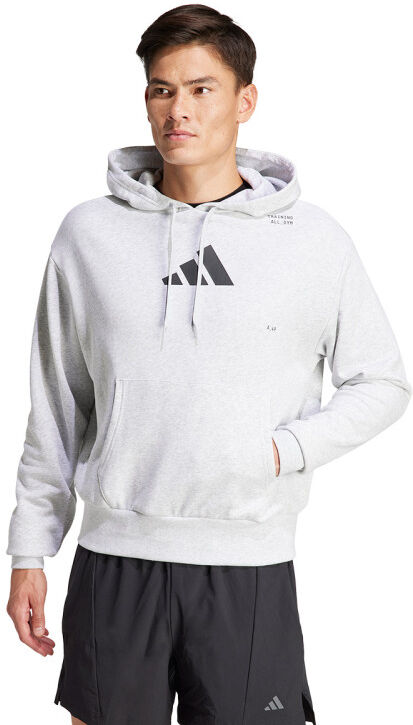 Adidas - Sudadera Graphic Train, Hombre, Light Grey Heather, S