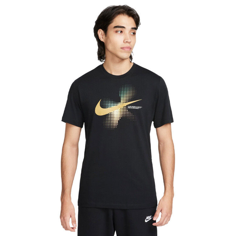 Nike - Camiseta Swoosh, Hombre, Black, M