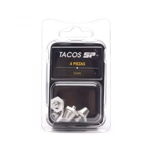 SP Fútbol - Pack de Tacos Argentinos 11 mm (4 Unidades), Unisex, Aluminio
