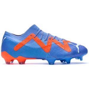 Puma - Bota de fútbol Future Ultimate Low FG/AG, Unisex, Blue Glimmer-White-Ultra Orange, 10 UK