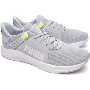 Puma - Zapatilla de training Connect, Unisex, Platinum Gray-Fast Yellow, 10 UK