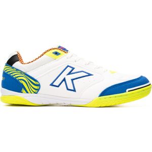 Kelme - Zapatilla de fútbol sala Precision, Unisex, Blanco-Lima, 43