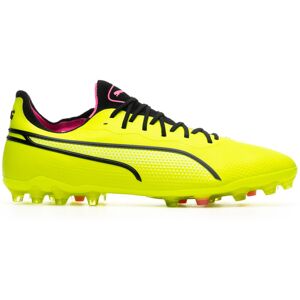 Puma - Bota de fútbol King Ultimate MG, Unisex, Electric Lime-Black-Poison Pink, 9.5 UK