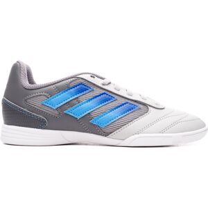 Adidas - Zapatilla de fútbol sala Super Sala 2 Niño, Unisex, Grey Two-Lucid Blue-Blue Burst, 5,5 UK