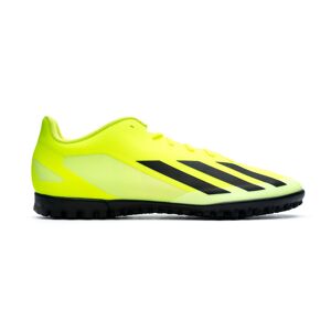 Adidas - Bota de fútbol X Crazyfast Club Turf, Unisex, Team Solar Yellow-Core Black-Ftwr White, 12 UK