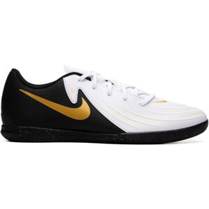 Nike - Zapatilla de fútbol sala Phantom GX II Club IC, Unisex, White-Black-Mtlc Gold Coin, 10 USA