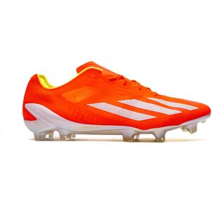 Adidas - Bota de fútbol X Crazyfast+ FG, Unisex, Solar Red-Ftwr White-Team Solar Yellow, 6 UK