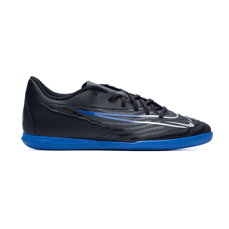 Nike - Zapatilla de fútbol sala Phantom GX Club IC, Unisex, Black-Chrome-Hyper Royal, 11 USA