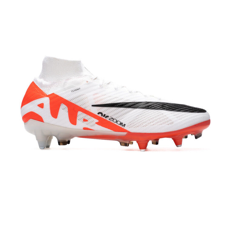 Nike - Bota de fútbol Zoom Mercurial Superfly 9 Elite SG-Pro AC, Unisex, Brt Crimson-White-Black, 7 USA