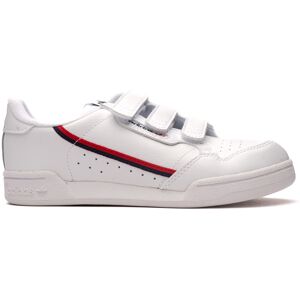 Adidas - Zapatilla Continental 80 Cinta Adhesiva Niño, Unisex, White-White-Scarlet, 32