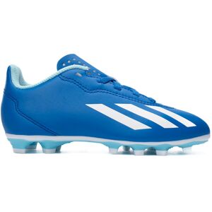 Adidas - Bota de fútbol X Crazyfast.4 FxG Niño, Unisex, Bright royal-Ftwr white-Solar red, 5,5 UK