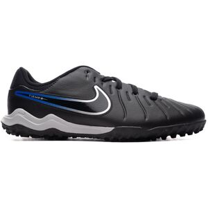 Nike - Bota de fútbol Tiempo Legend 10 Academy Turf Niño, Unisex, Black-Chrome-Hyper Royal, 3Y