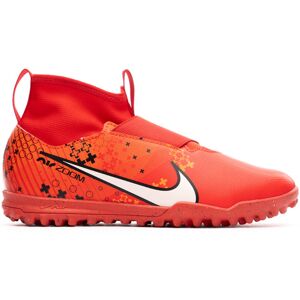 Nike - Bota de fútbol Zoom Mercurial Superfly 9 Academy MDS Turf Niño, Unisex, Lt Crimson-Pale Ivory-Brt Mandarin-Black, 2,5Y