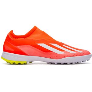 Adidas - Bota de fútbol X Crazyfast League LL Turf Niño, Unisex, Solar Red-Ftwr White-Team Solar Yellow, 4,5 UK