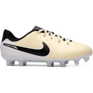 Nike - Bota de fútbol Tiempo Legend 10 Academy FG/MG Niño, Unisex, Lemonade-Black-Mtlc Gold Coin, 2,5Y