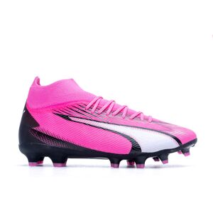 Puma - Bota de fútbol Ultra Pro FG/AG Niño, Unisex, Poison Pink-White-Black, 3.5 UK