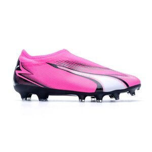 Puma - Bota de fútbol Ultra Match LL FG/AG Niño, Unisex, Poison Pink-White-Black, 3.5 UK