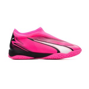 Puma - Zapatilla de fútbol sala Ultra Match LL IT + Mid Niño, Unisex, Poison Pink-White-Black, 3.5 UK