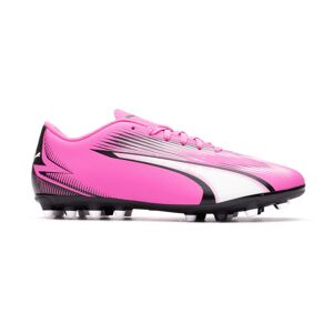 Puma - Bota de fútbol Ultra Play MG Niño, Unisex, Poison Pink-White-Black, 10