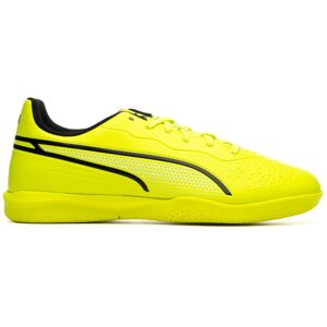 Puma - Zapatilla de fútbol sala King Match IT Niño, Unisex, Electric Lime-Black, 5 UK